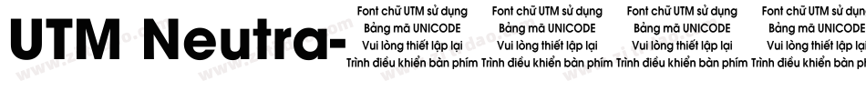 UTM Neutra字体转换
